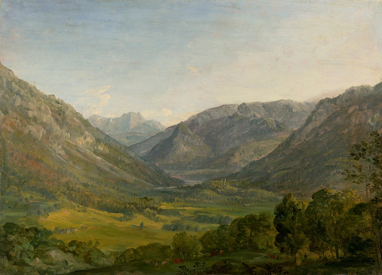 Vallée de montagne (environs de Ruhpolding) - Johann Georg von Dillis