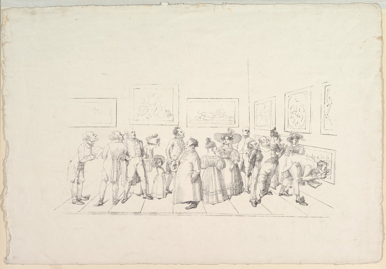 Le public à une exposition, 1831 - Johann Gottfried Schadow