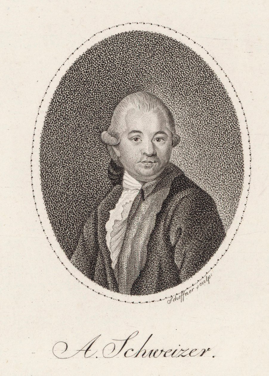 Portrait du compositeur Anton Schweitzer 1735-1787, 1785 - Johann Gottfried Scheffner