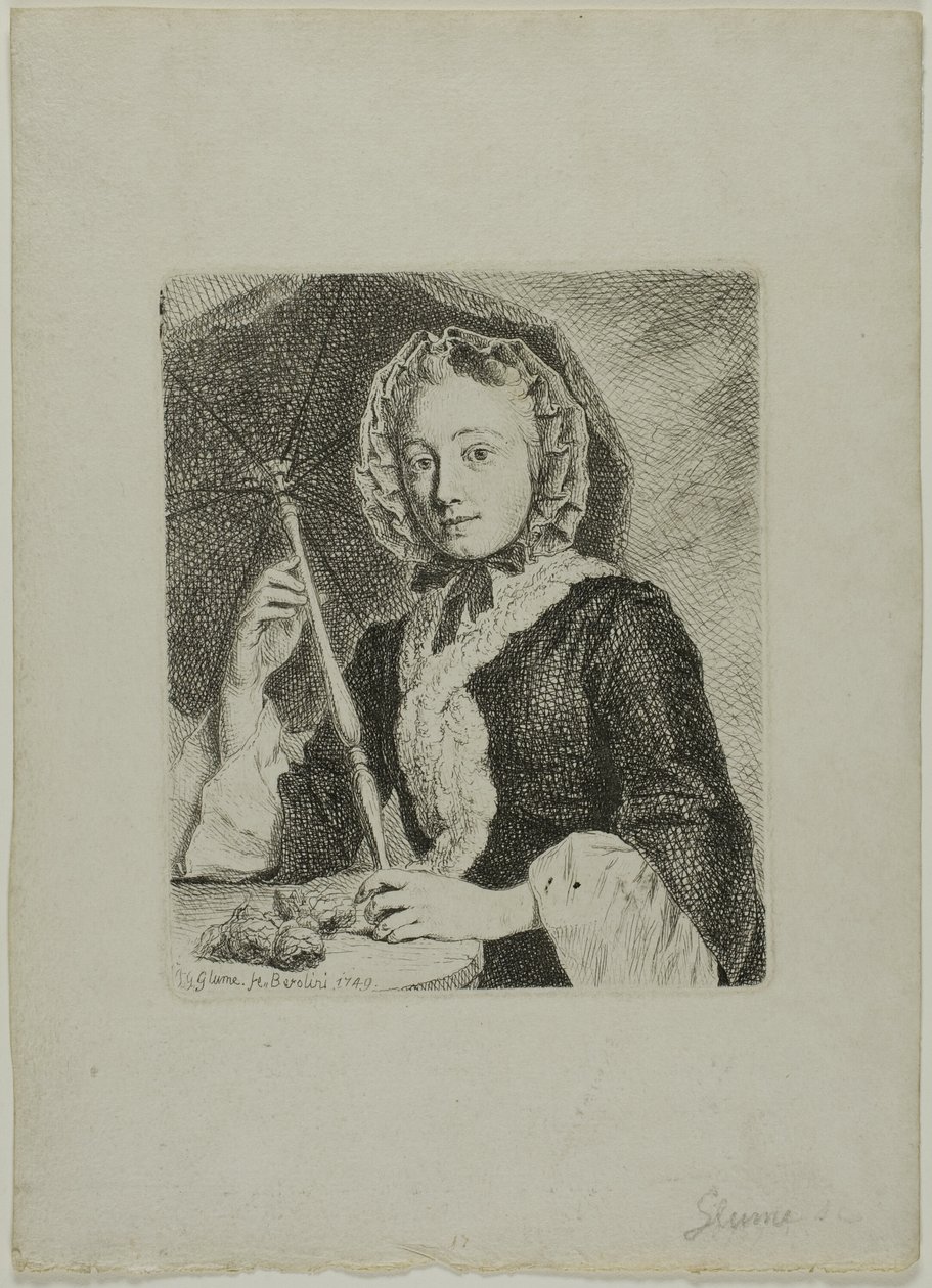 Femme avec un parasol (Mme Friedrich Christian Glume, belle-sœur de l