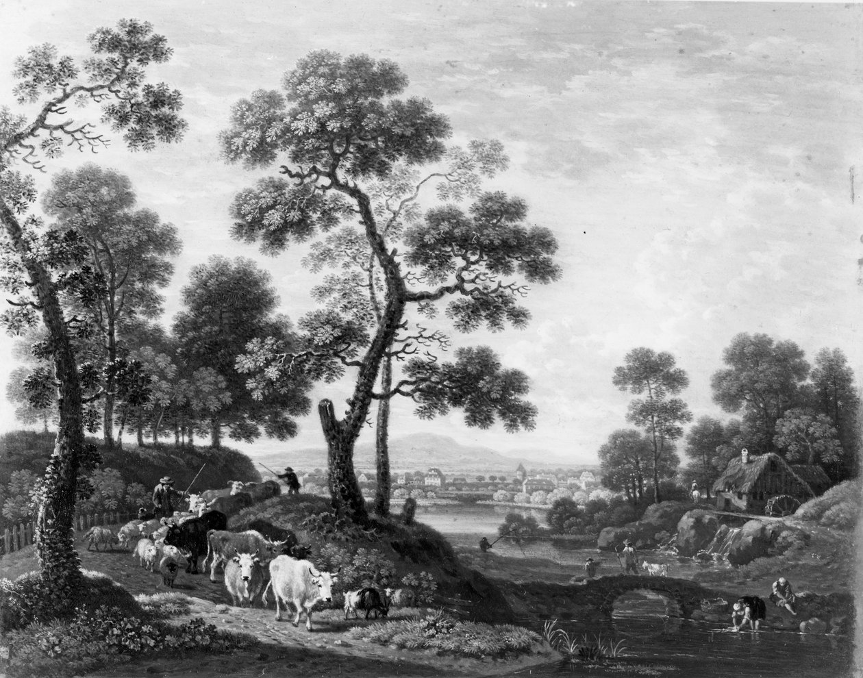 Paysage avec du bétail - Johann Heinrich Roos