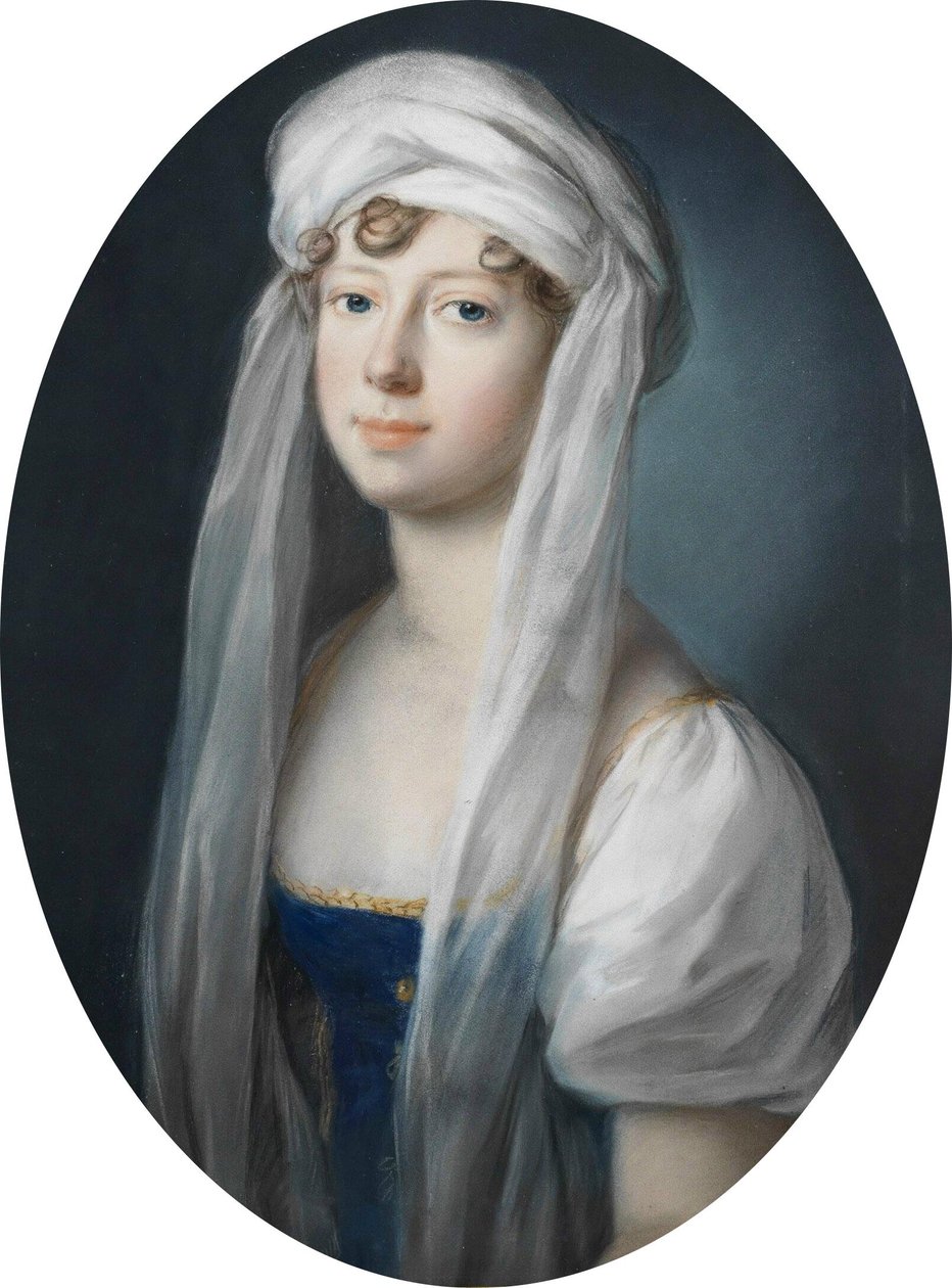 Johann Heinrich Schröder - La Grande-Duchesse Maria Pavlovna Romanowa de Russie en tant que princesse héritière de Saxe-Weimar-Eisenach en 1806 - Johann Heinrich Schroder