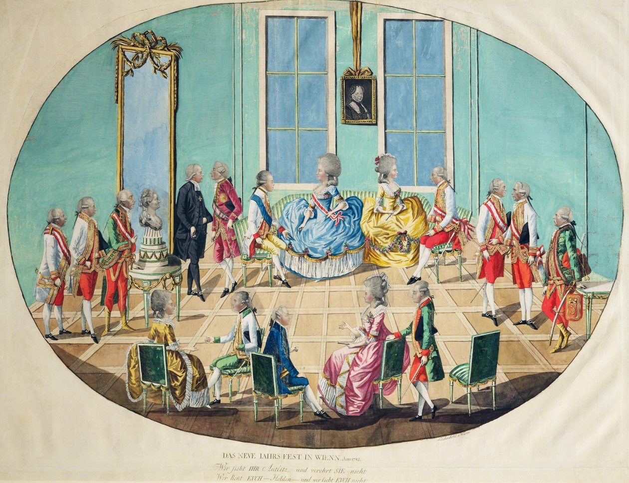 Célébration du Nouvel An à Vienne en 1782 - Johann Hieronymus Loeschenkohl