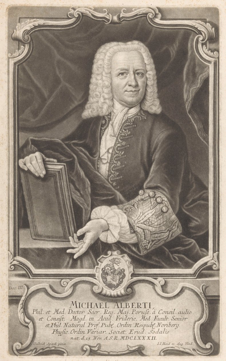 Portrait de Michael Alberti - Johann Jacob Haid