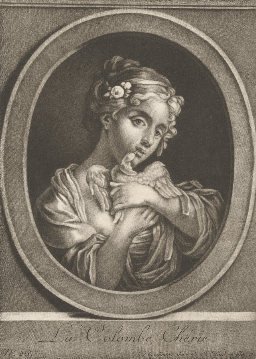 La colombe chérie - Johann Jacobus Haid
