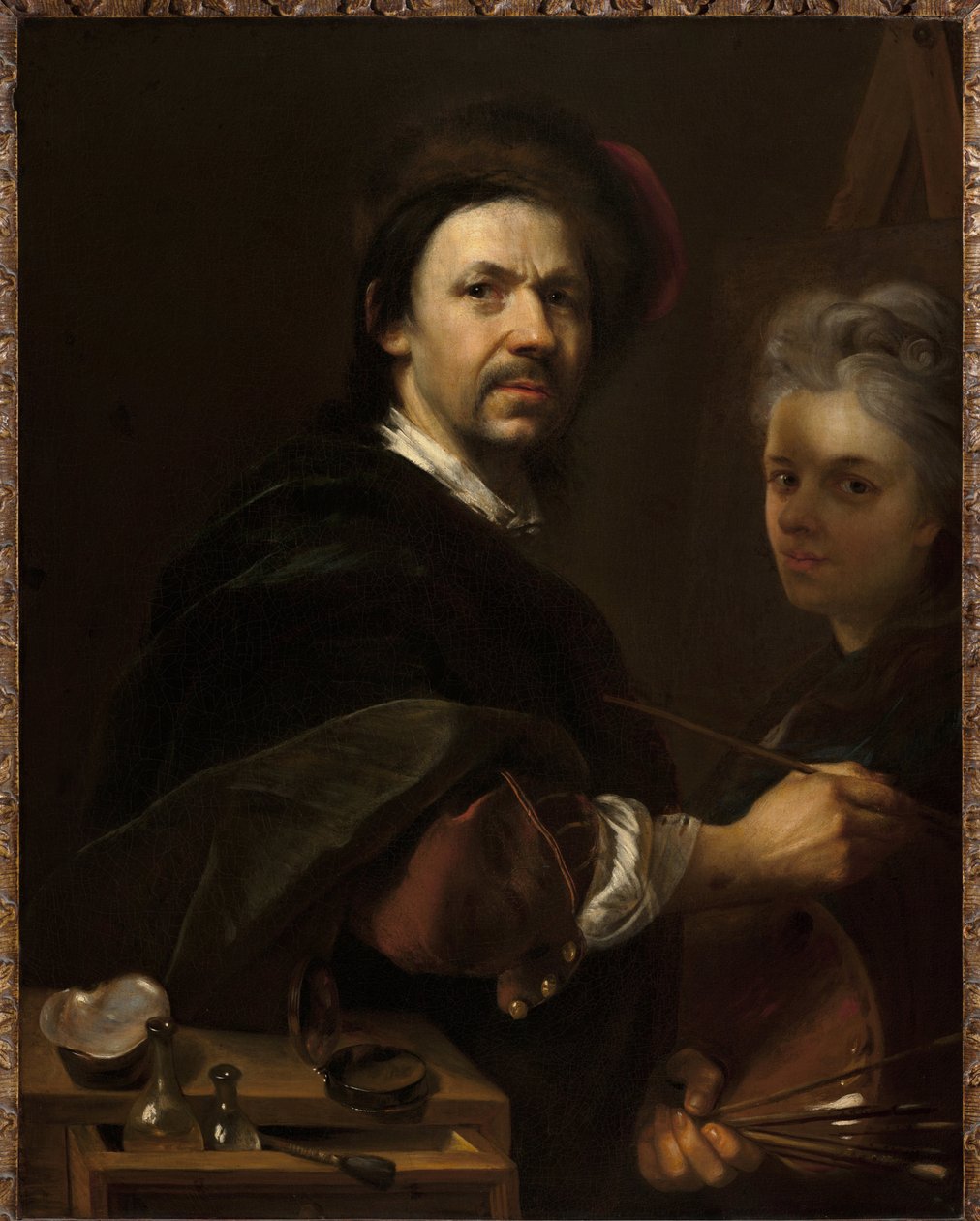 Autoportrait avec sa femme - Johann Kupetzky