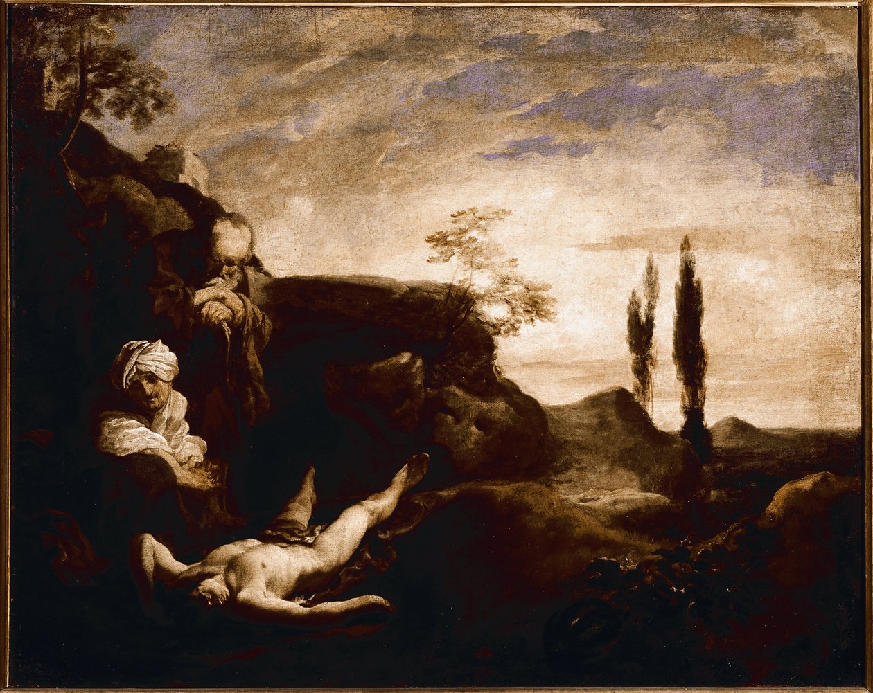 Abel pleure par ses parents - Johann Liss