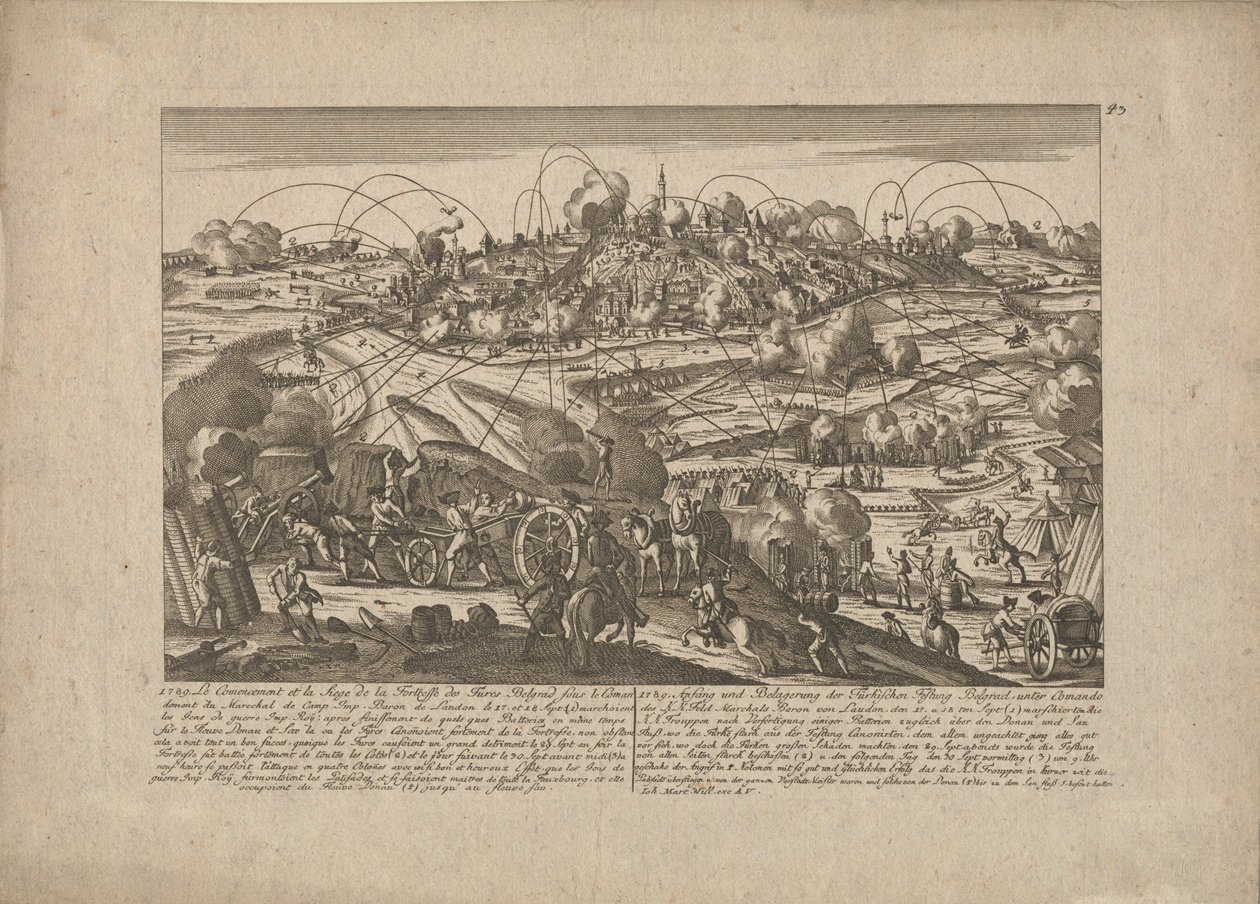 La capture de Belgrade le 8 octobre 1789 - Johann Martin Will