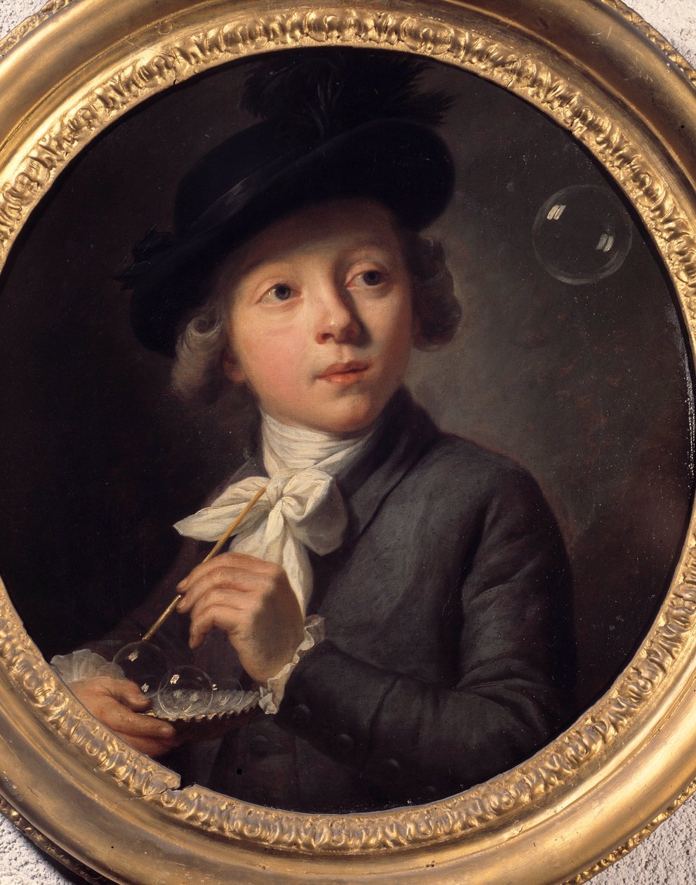 Bulles de savon ou portrait de J. A. Laurens - Johann Melchior Joseph Wyrsch or Wursch