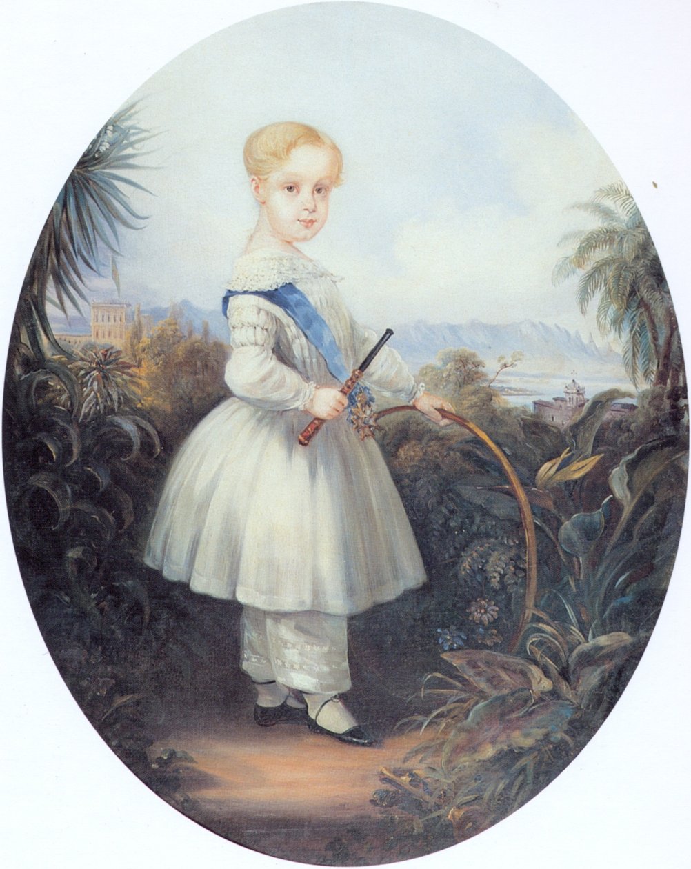 Afonso, prince impérial du Brésil, fils aîné de Pedro II. 1846. - Johann Moritz Rugendas