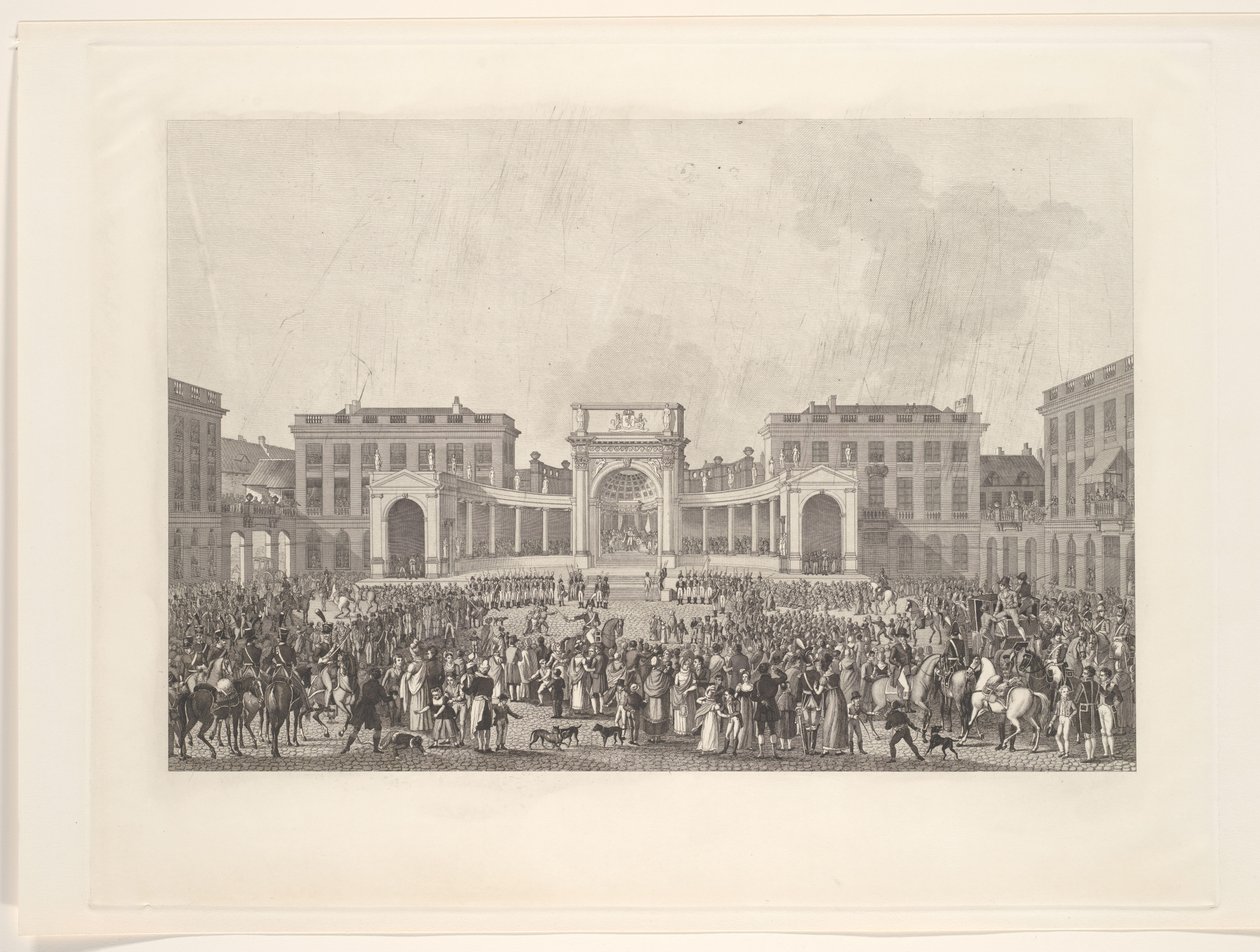 Inauguration du roi Guillaume Ier à Bruxelles, 1815 - Johann Nepomuk Gibèle