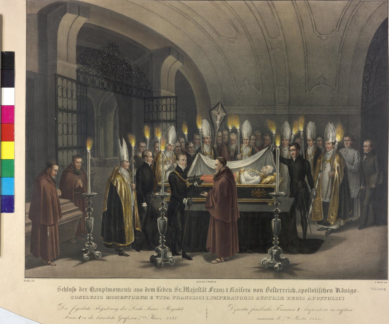 Inhumation de Franz I.1835 - Johann Nepomuk Hoechle