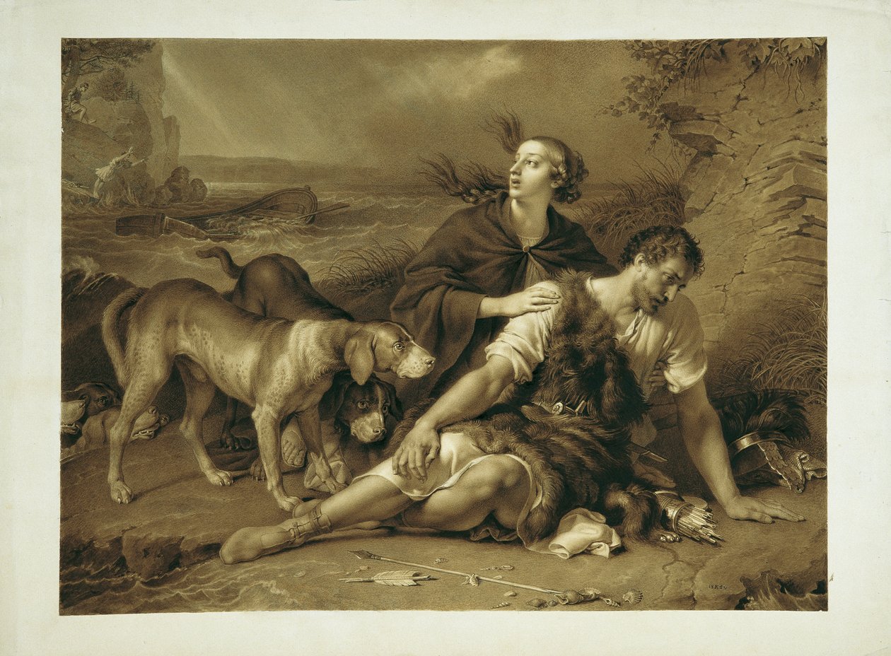 Arindal et Daura - Johann Peter Krafft