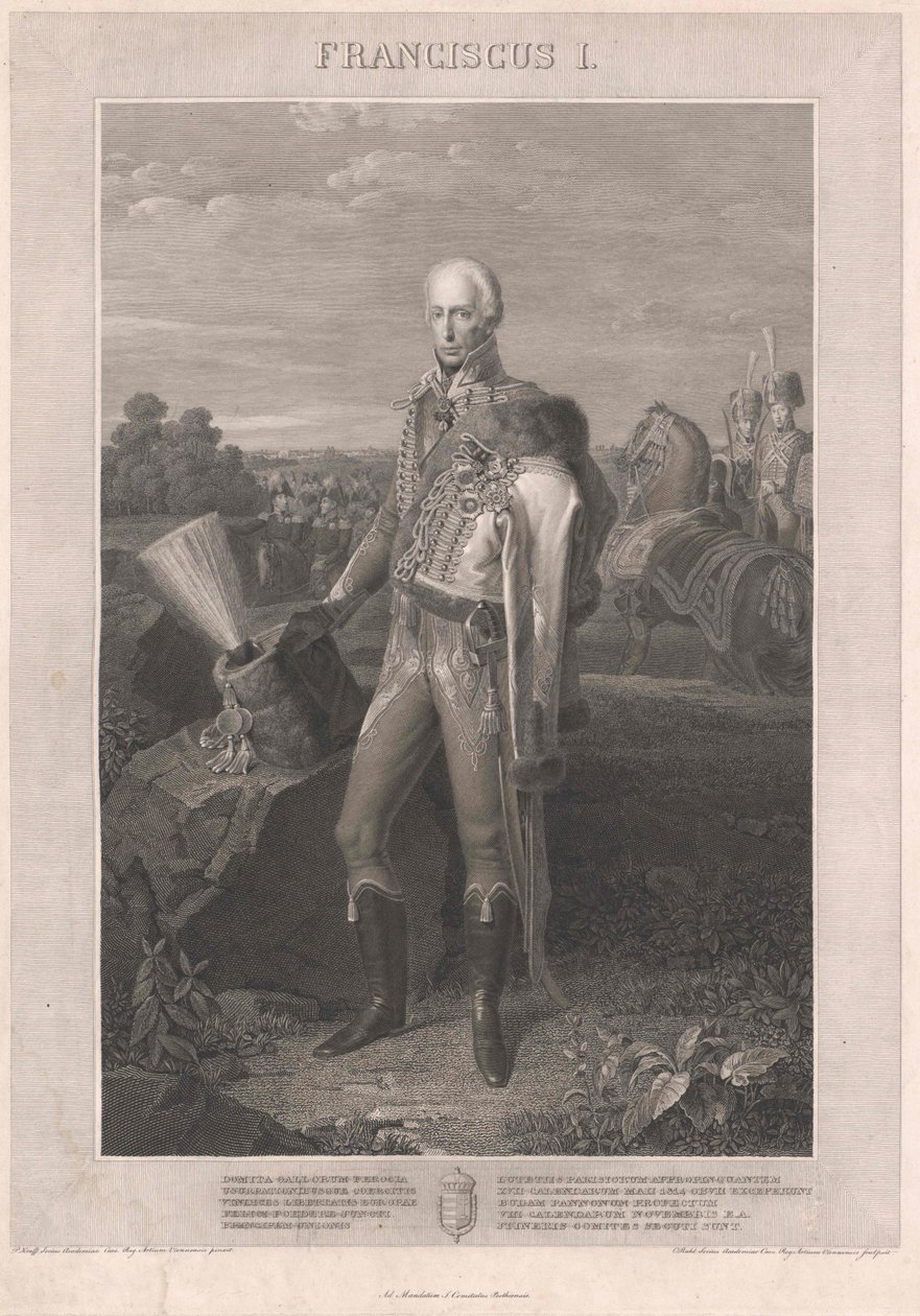 François II, Empereur romain germanique (gravure) - Johann Peter Krafft