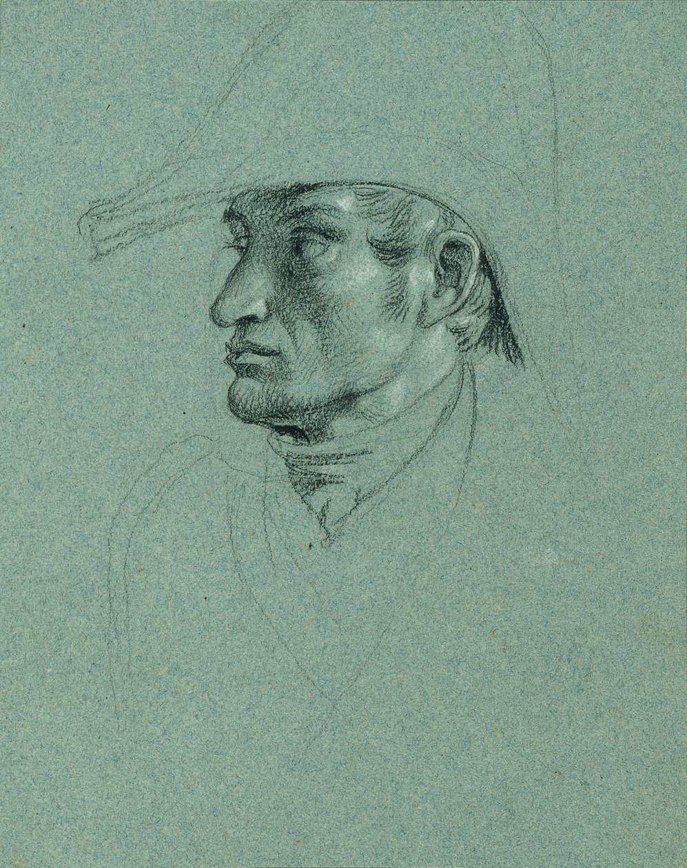 Étude de tête (détail) - Johann Peter Krafft