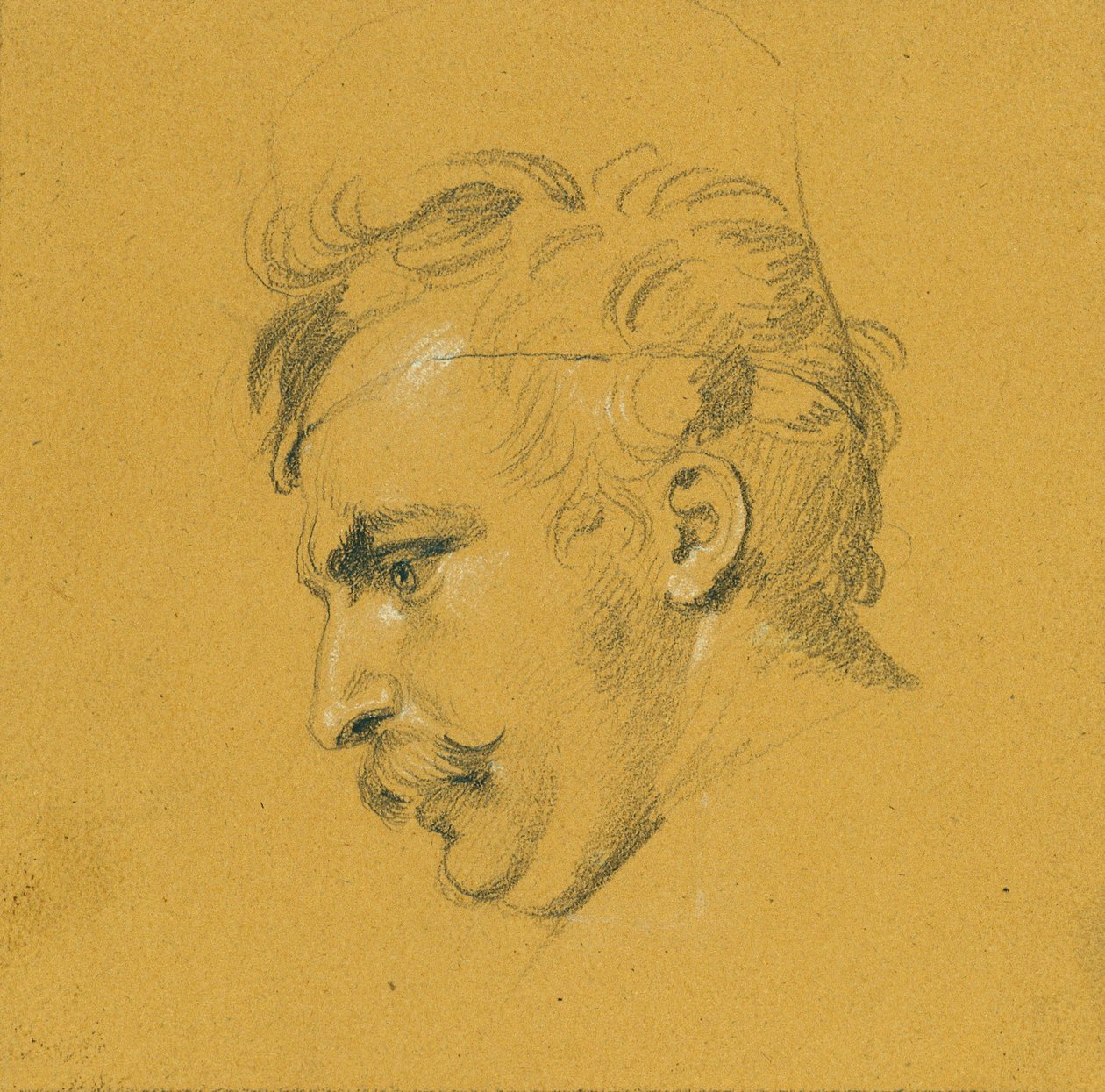 Étude de portrait pour "La sortie de Nikolaus Zrinyi devant la forteresse de Szigeth" - Johann Peter Krafft