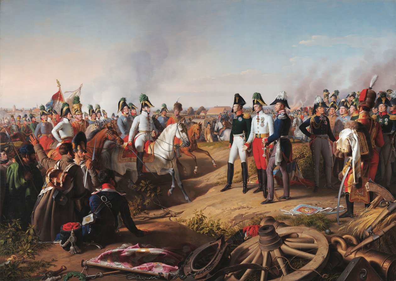Déclaration de victoire après la bataille de Leipzig, 1813 - Johann Peter Krafft
