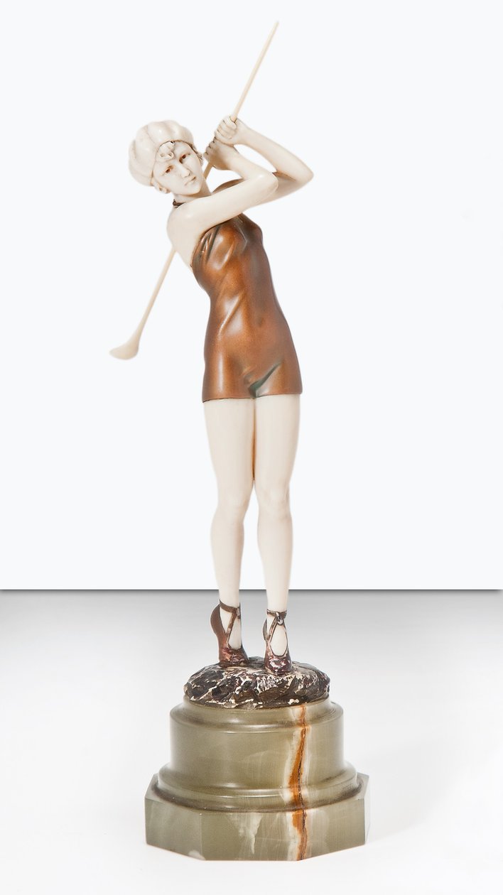 Golfeur en costume de bain, vers 1925 - Johann Philipp Ferdinand Preiss