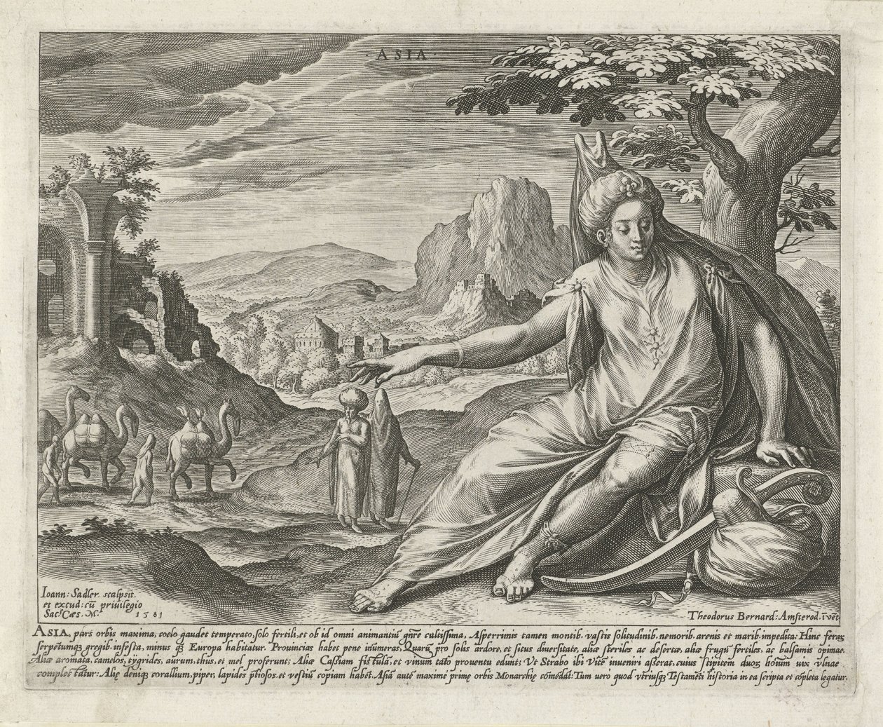 Asie (Les quatre continents) - Johann Sadeler (I)