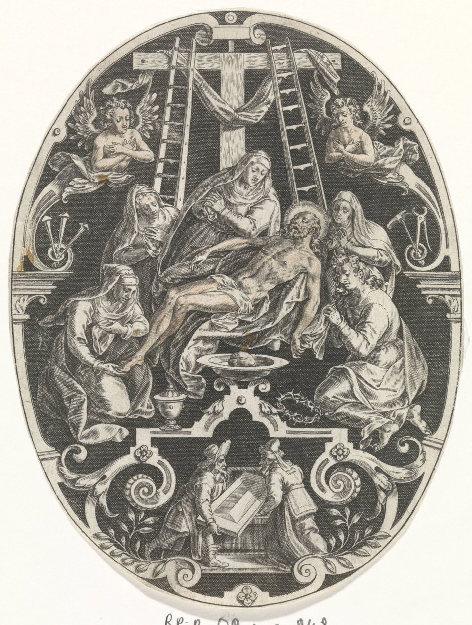 Lamentation du Christ (série Passion du Christ) - Johann Sadeler (I)