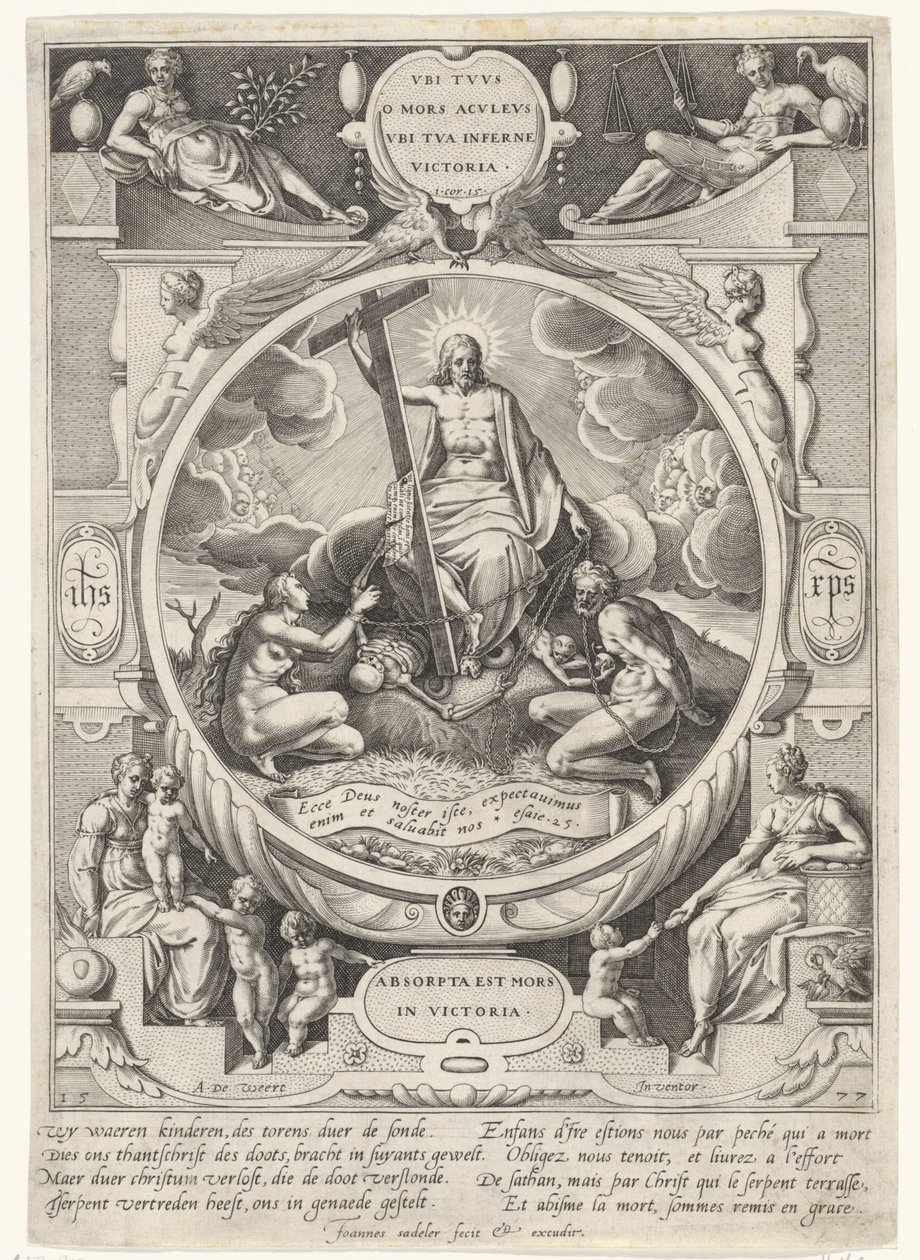 Christ vainqueur de la mort et du péché - Johann Sadeler (I)