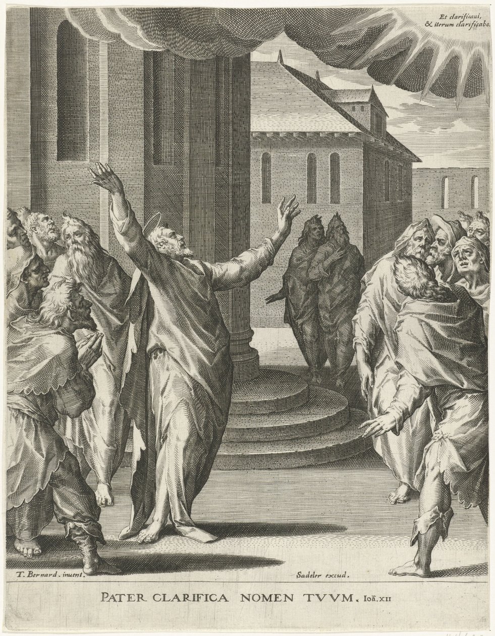 Christ prie Dieu (série La vérité du message du Christ) - Johann Sadeler (I)