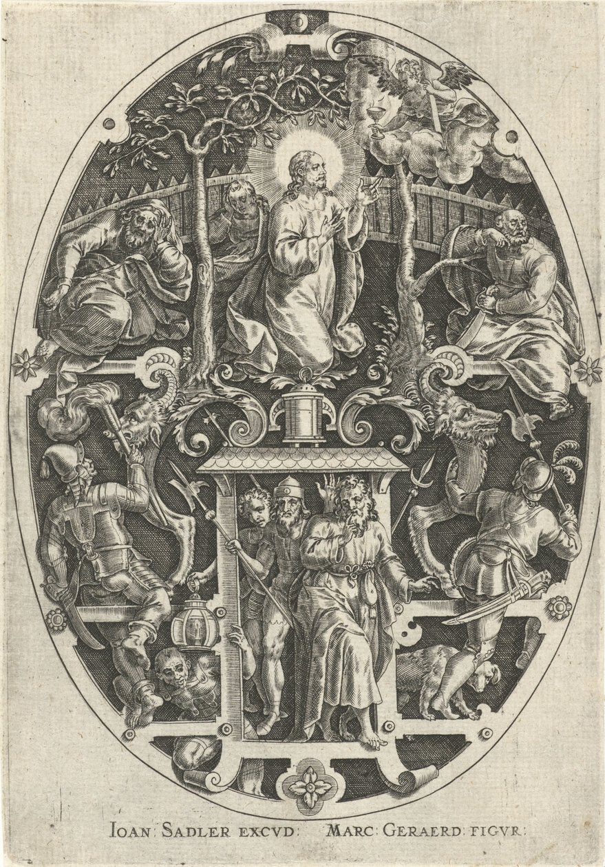 Christ dans le jardin de Gethsémani. Passion du Christ - Johann Sadeler (I)