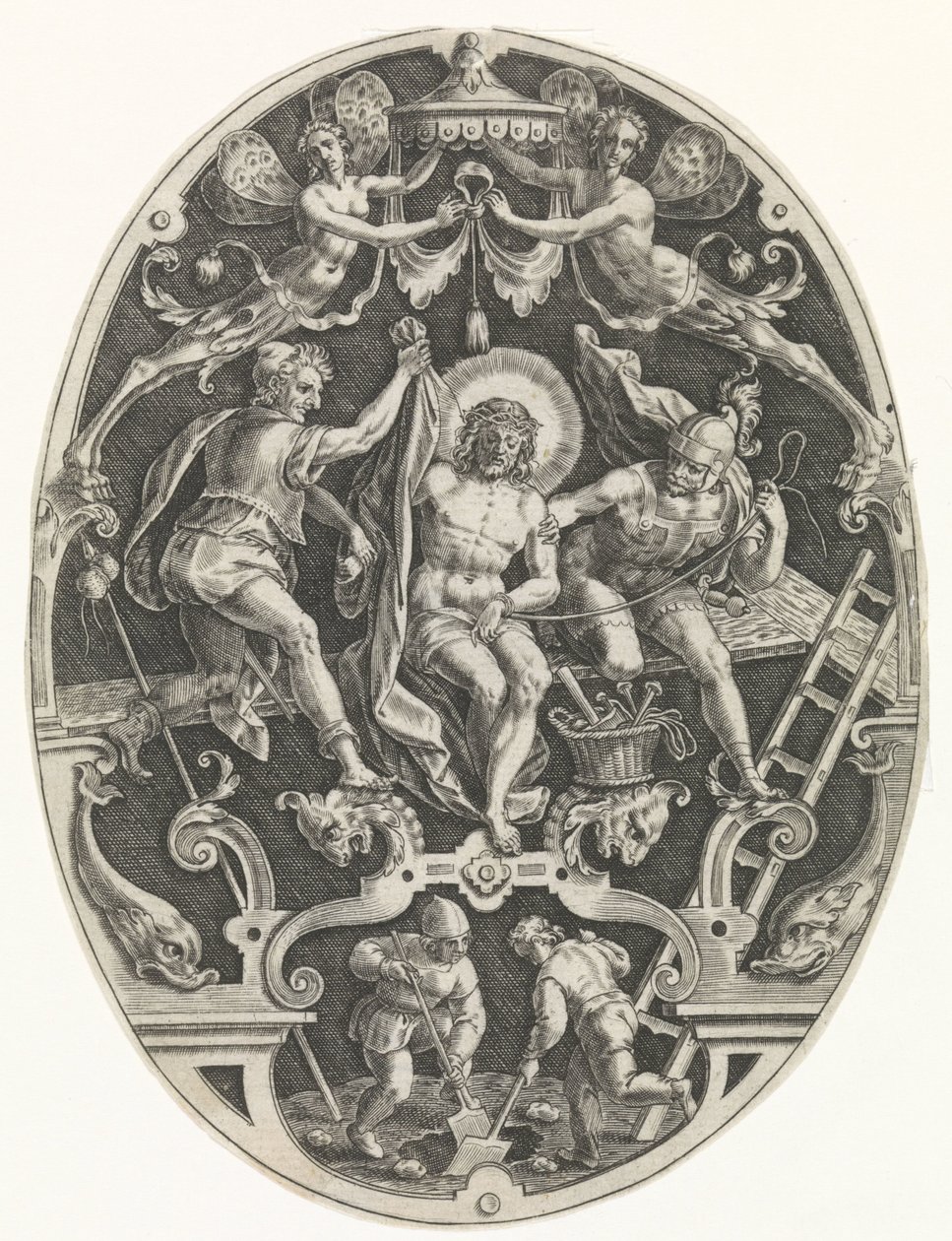 Christ dépouillé par les soldats - Johann Sadeler (I)