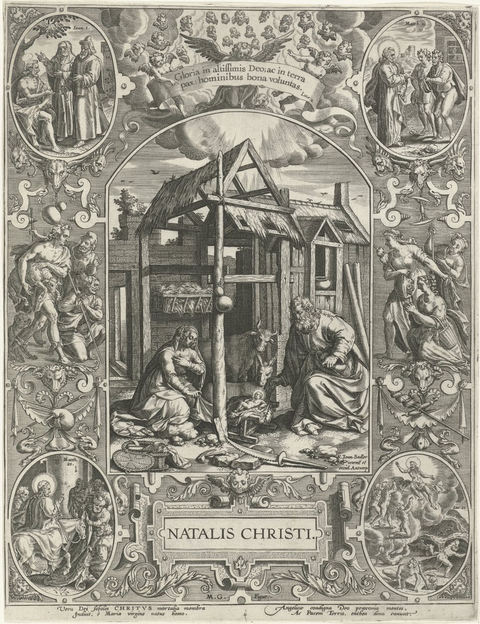 Naissance du Christ : Noël - Johann Sadeler (I)