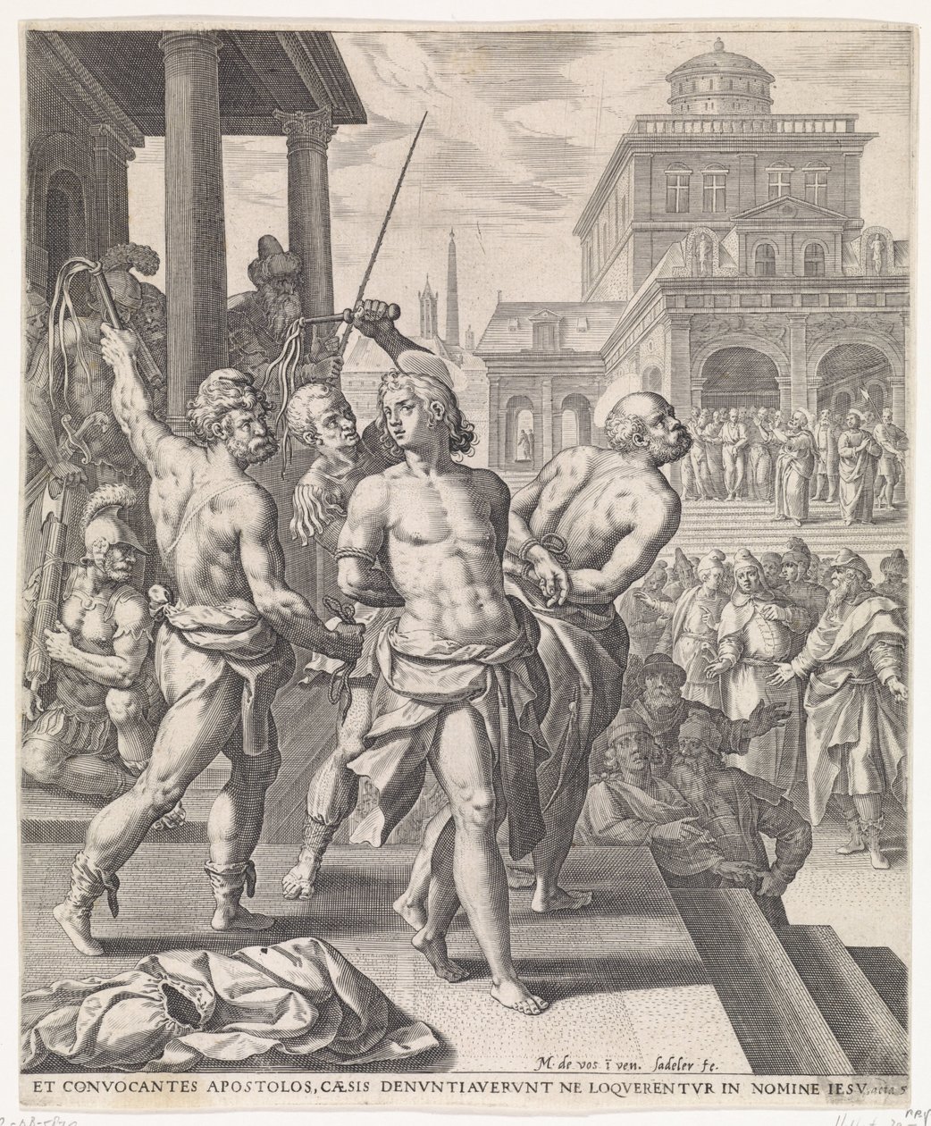 Flagellation des apôtres - Johann Sadeler (I)