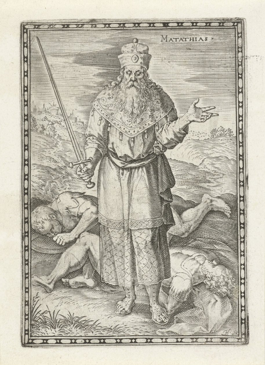 Mattathias (Personen uit het Oude Testament) - Johann Sadeler (I)