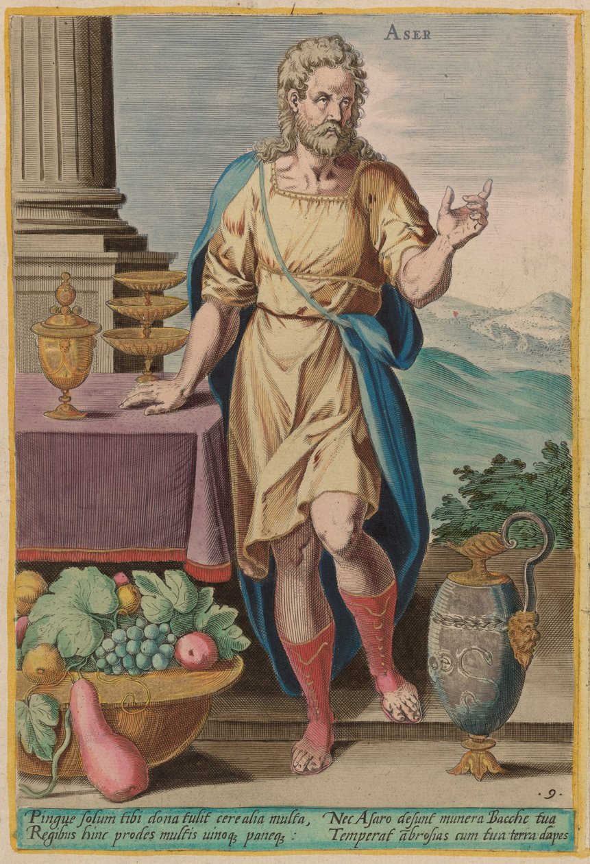 Aser, vers 1585 - Johann Sadeler I