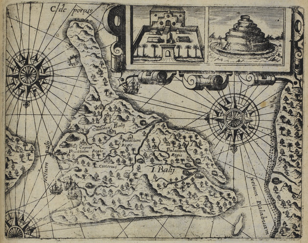 Île de Bali (Indonésie), Insulae Baly contrafactura - Johann Theodor de Bry