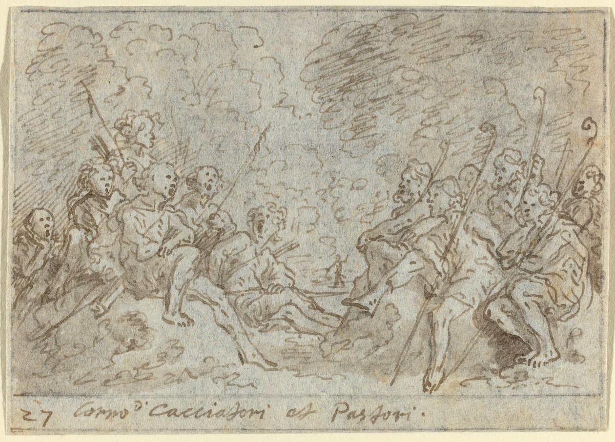 Chœur de chasseurs et de bergers, 1640 - Johann Wilhelm Baur