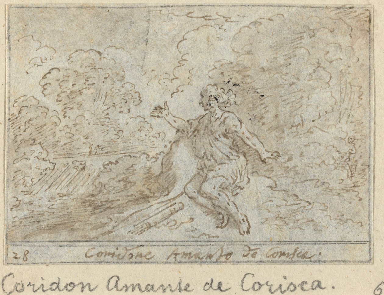 Coridone, amant de Corisca, 1640 - Johann Wilhelm Baur