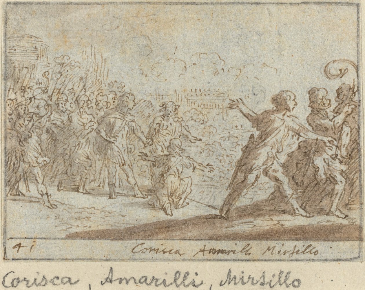 Corisca, Amarilli et Mirtillo - Johann Wilhelm Baur
