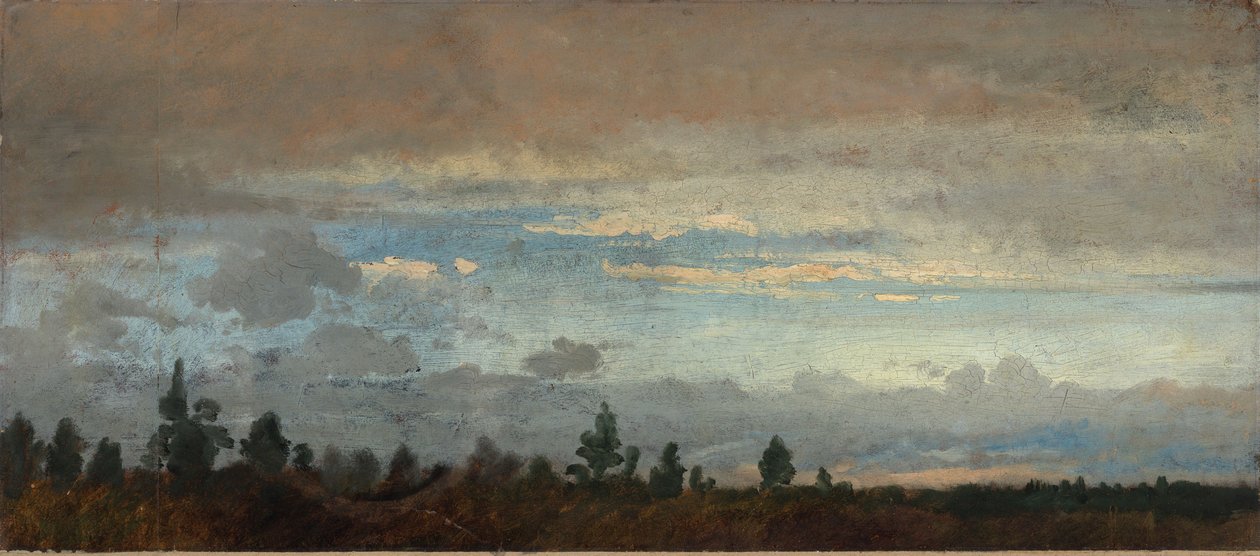 Ciel du soir nuageux - Johann Wilhelm Schirmer