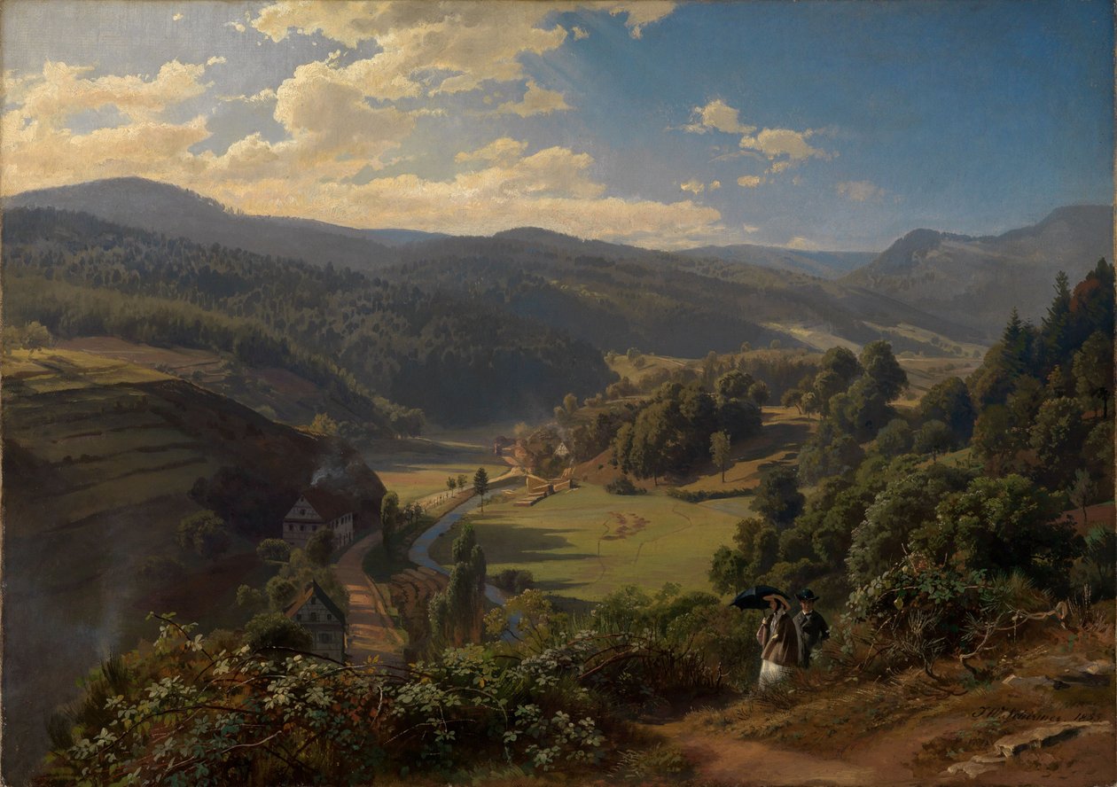 La vallée de Geroldsau, près de Baden-Baden - Johann Wilhelm Schirmer