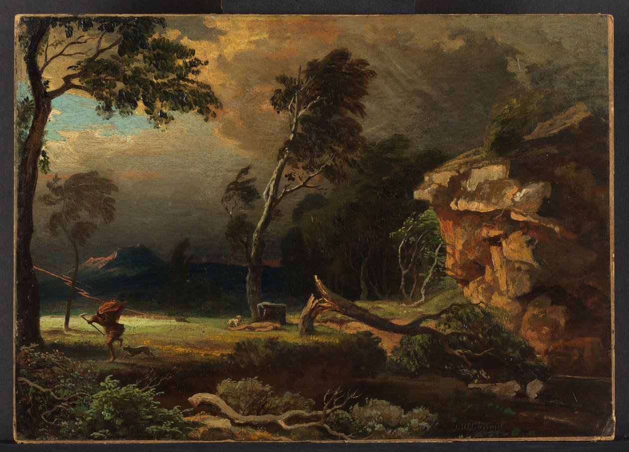 La fuite de Caïn - Johann Wilhelm Schirmer