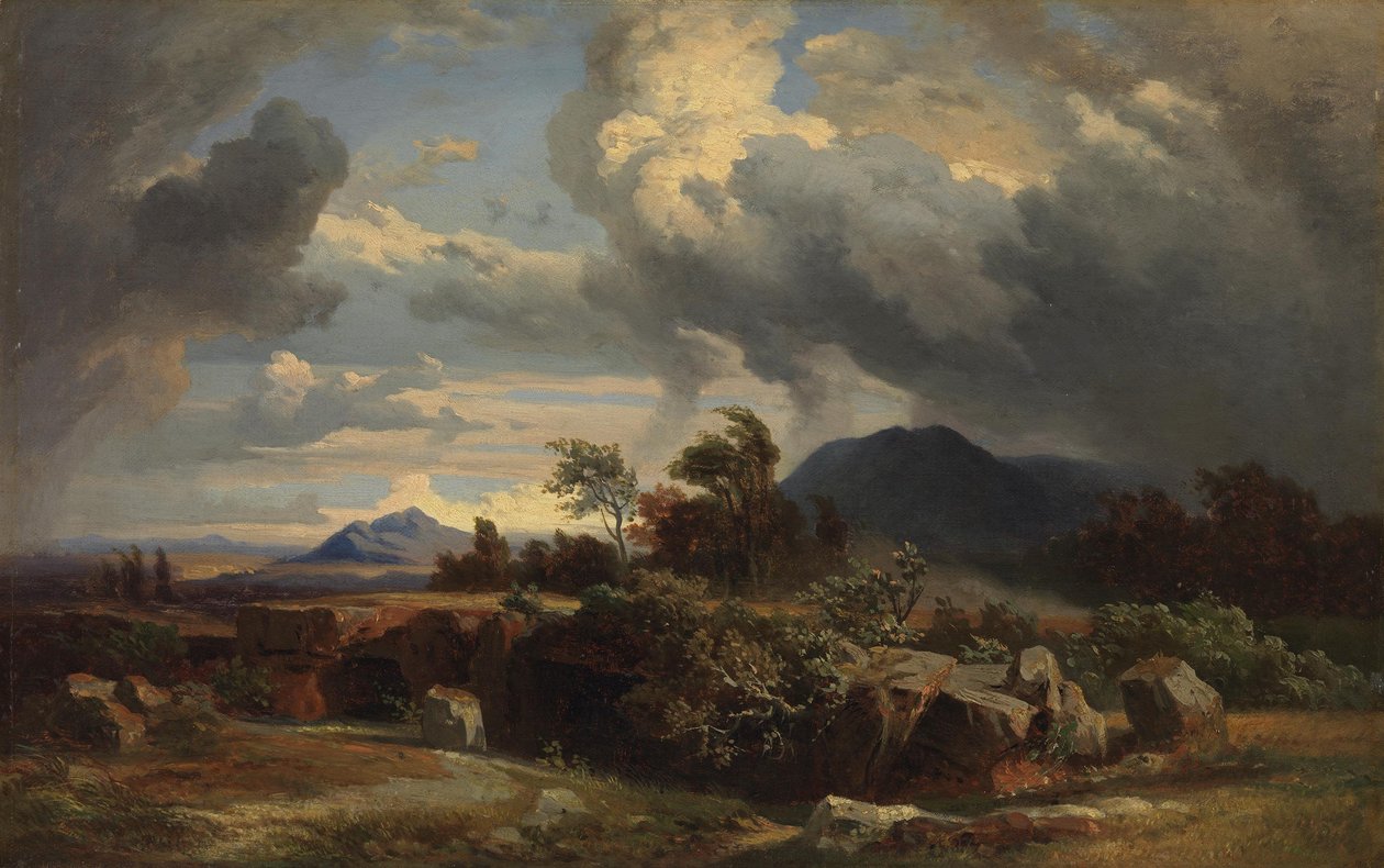Soirée orageuse - Johann Wilhelm Schirmer