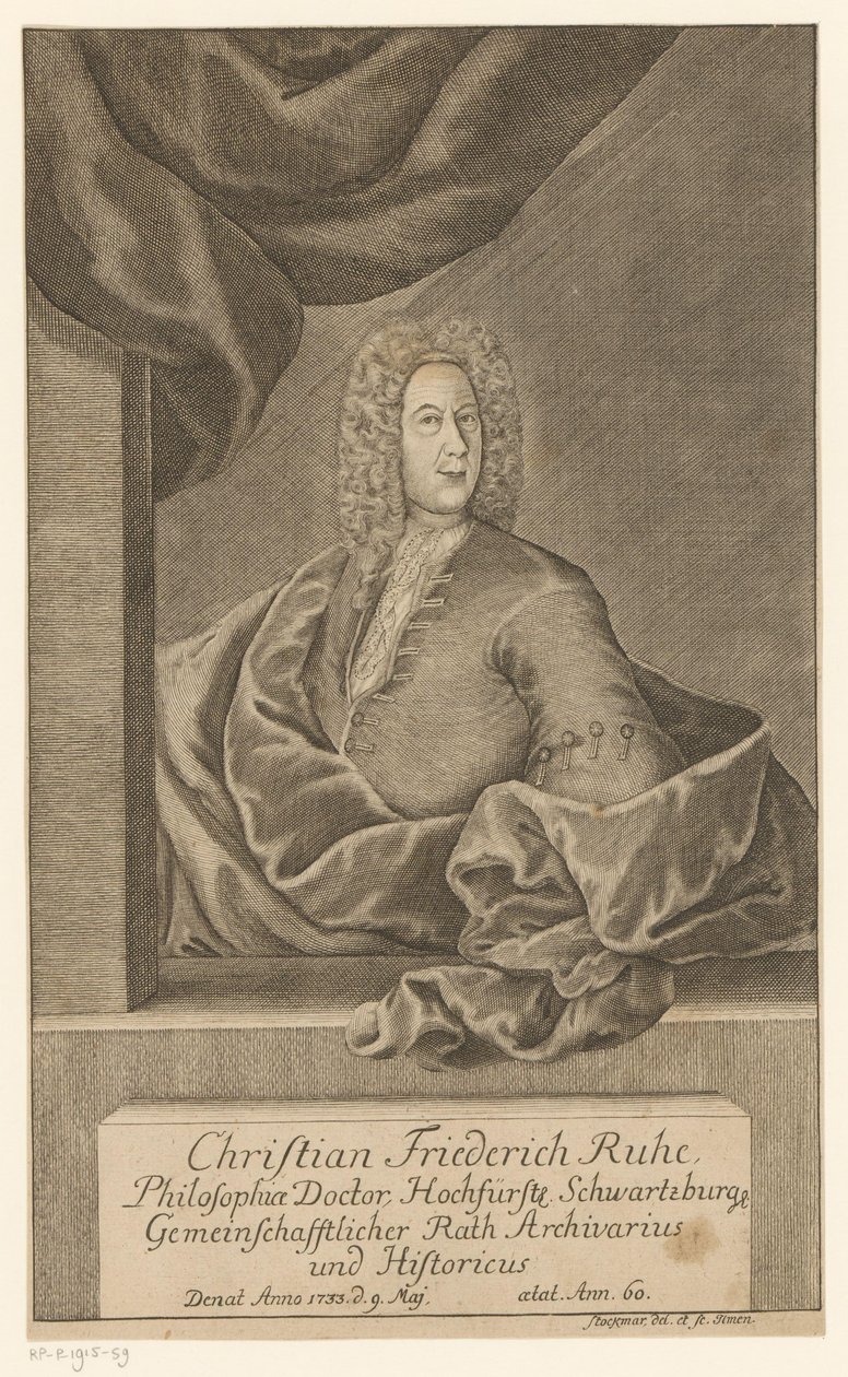 Portrait de Christian Friedrich Ruhe - Johann Wolfgang Heinrich Stockmar