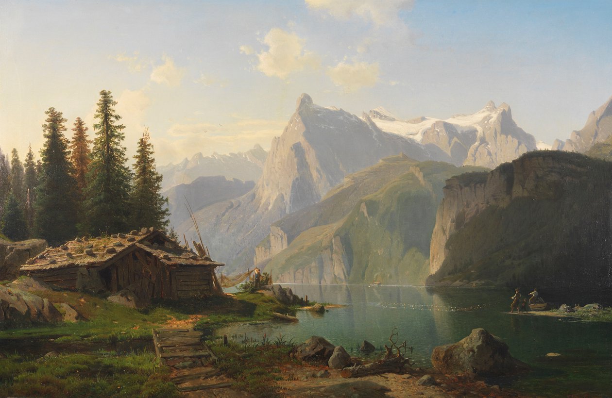 Au lac des Quatre-Cantons - Johannes Bartolomaus Duntze