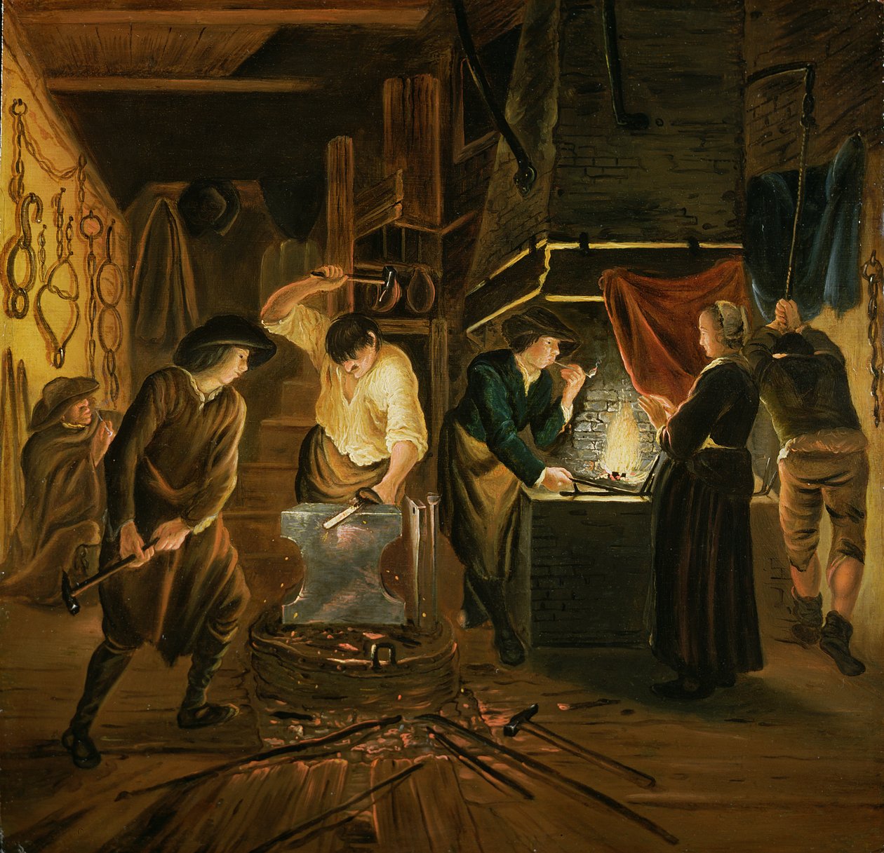 La forge du forgeron - Johannes Dircksz van Oudenrogge