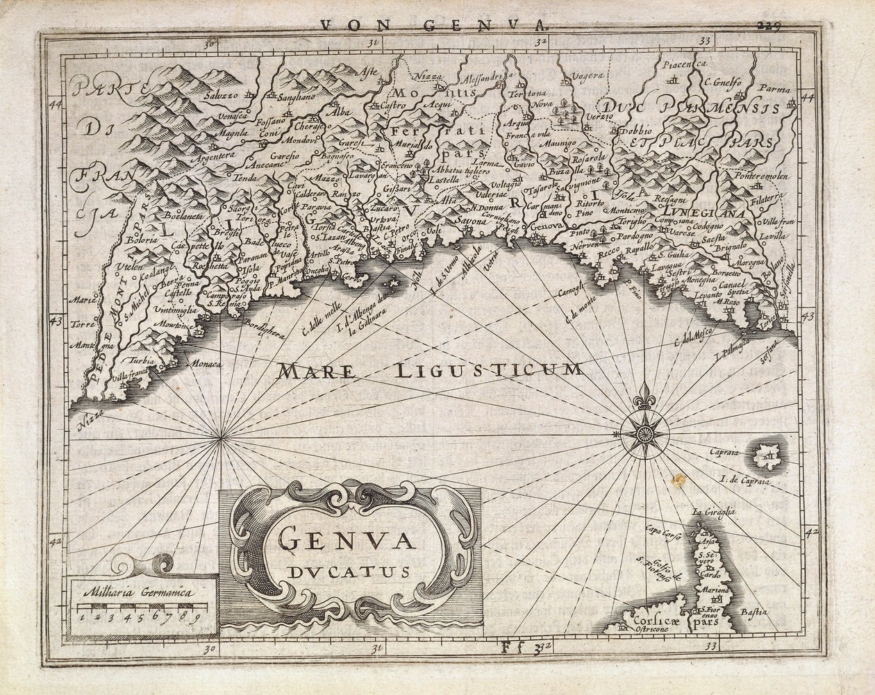 Duché de Gênes, carte par Jan Baptist Vrients de l