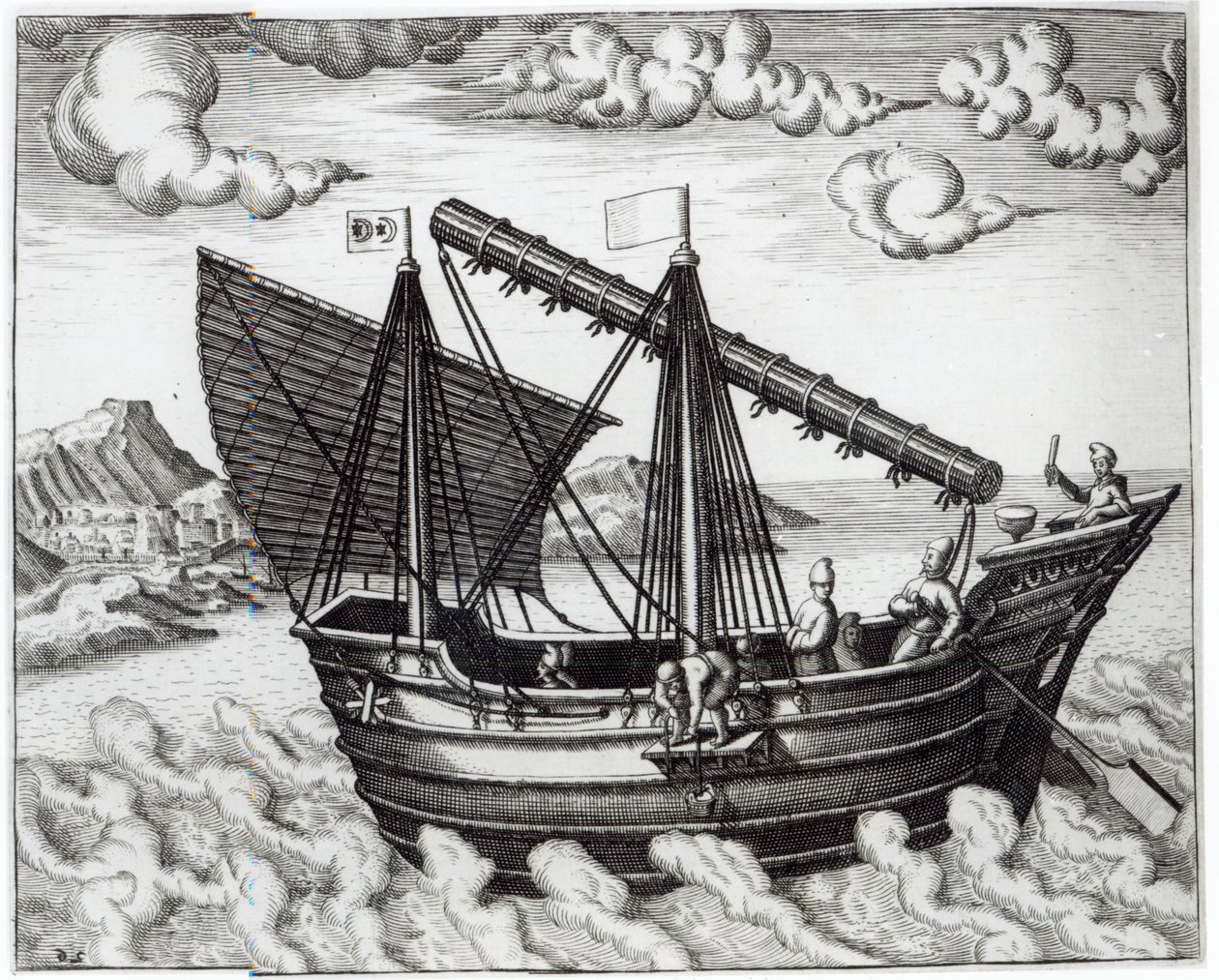 Jonque chinoise, illustration de 