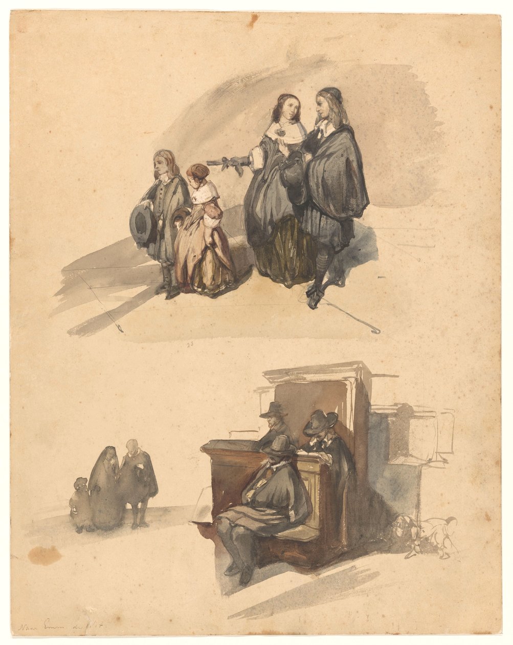 Études de figures - Johannes Bosboom