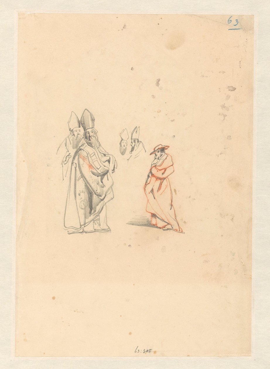 Études de évêques et un cardinal - Johannes Bosboom
