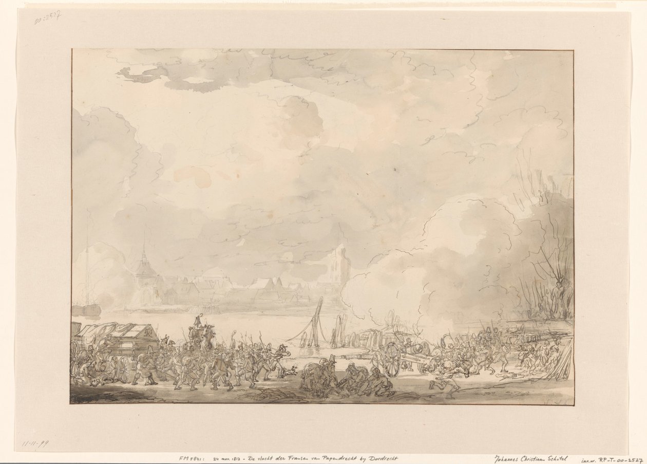 Fuite des Français de Papendrecht, 1813 - Johannes Christiaan Schotel