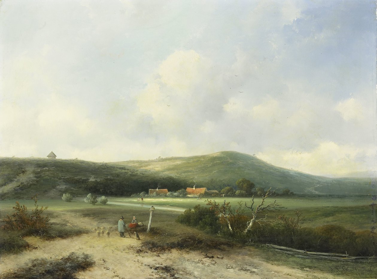Vue dans les dunes - Johannes Franciscus Hoppenbrouwers