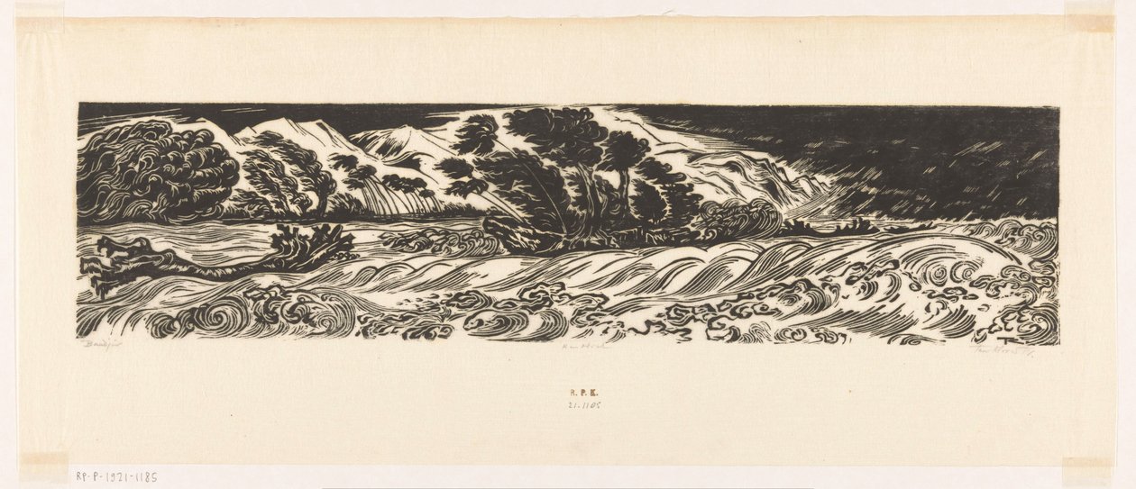 Bandjir - Johannes Frederik Engelbert ten Klooster (signed by artist)